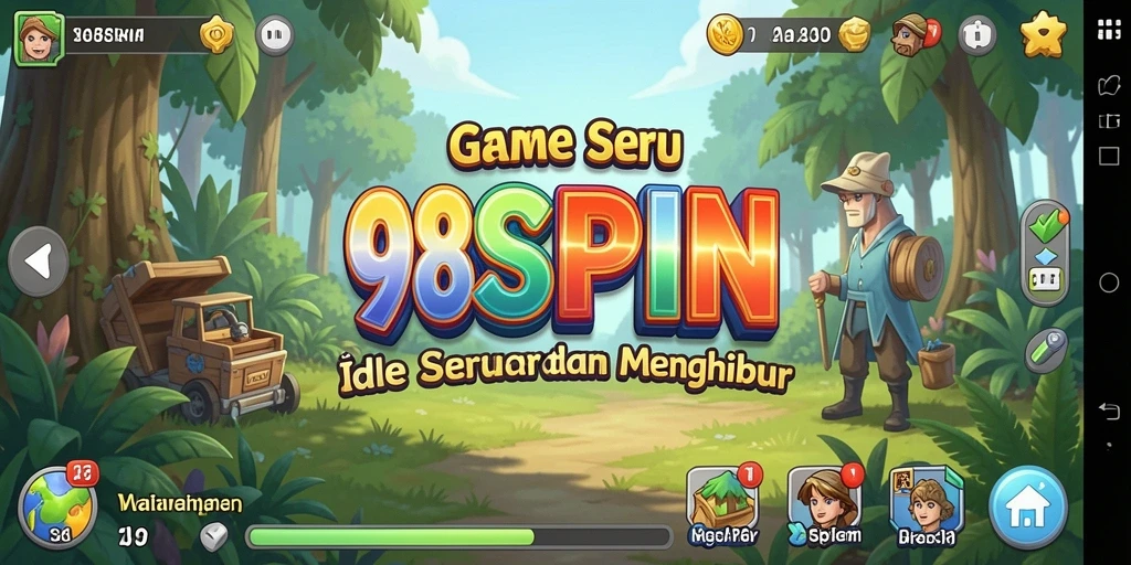 Tampilan menarik dari gameplay 98SPIN yang seru dan menghibur.