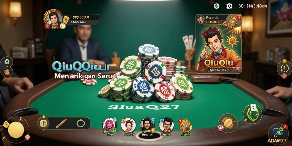 Tampilan gameplay QiuQiu yang seru dan menarik.