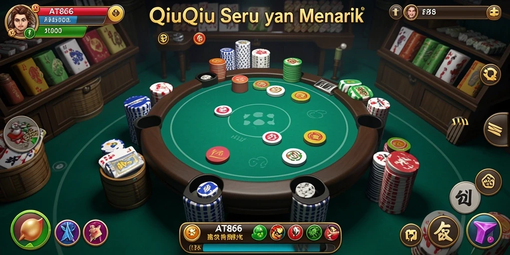 Tampilan gameplay QiuQiu yang seru dan memukau di AT866.