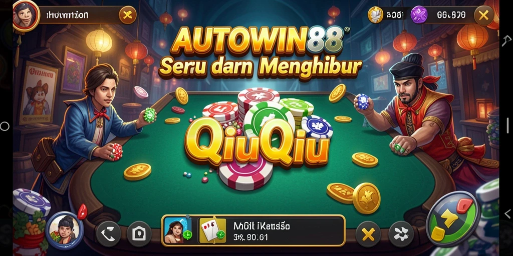 Gameplay seru dalam AUTOWIN88 menampilkan aksi QiuQiu.