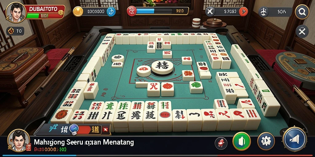 Screenshot DUBAITOTO menampilkan gameplay Mahjong yang seru.