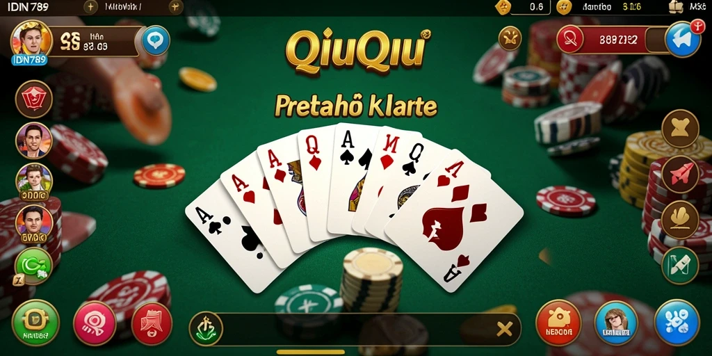 Tampilan gameplay seru dari IDN789 yang menampilkan QiuQiu.