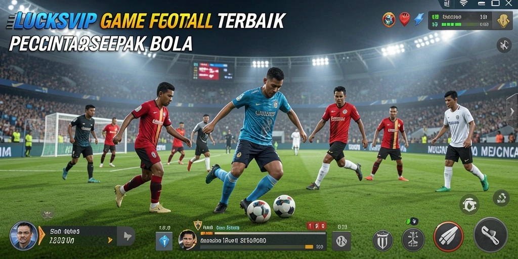 Tampilan gameplay menarik dari LUCKSVIP yang penuh aksi sepak bola.