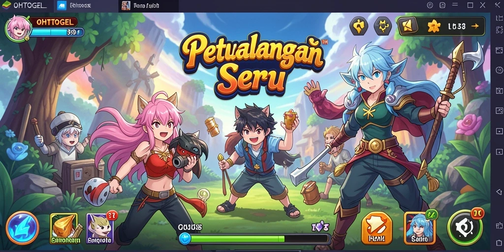 Screenshot gameplay OHTOGEL dengan aksi karakter Anime yang menarik.