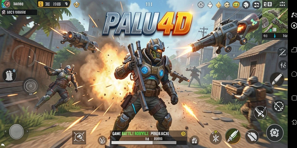 Gameplay seru dan mendebarkan di arena Battle Royale.