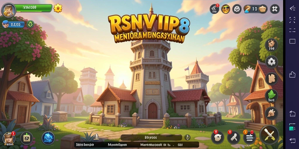 Tampilan gameplay RSNVIP8 yang penuh aksi Tower Defense.