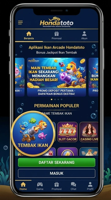 Tampilan antarmuka pengguna hondatoto yang menarik dan intuitif.